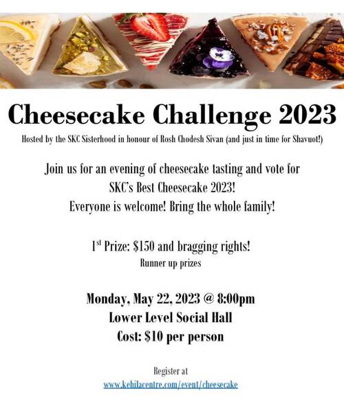 Banner Image for SKC Sisterhood Cheescake Challenge 2023